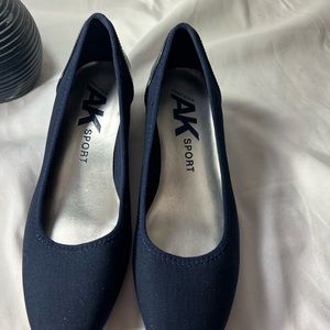 Anne Kline navy blue flats.